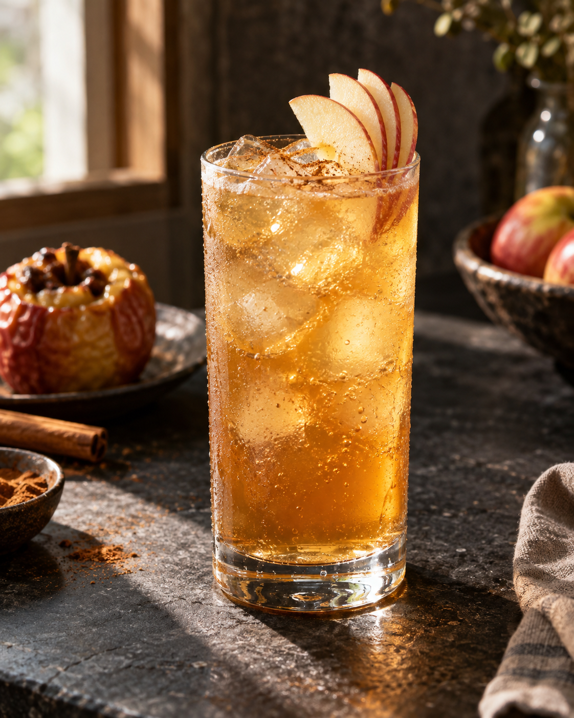 Коктейль Baked Apple Fizz с сидром
